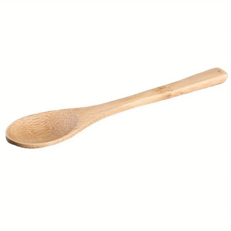 6pcs Wooden Spoon Set, Long Handle, Durable Kitchen Utensils for Coffee, Honey, Ice Cream & Desserts, Anti-Scald, Material