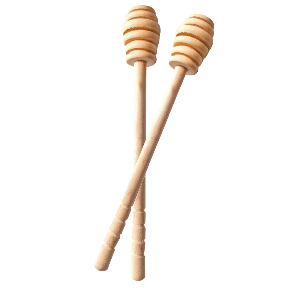 50/2/1PCS Dessert Spoon Honey Stir Bar Honey Spoon Mixing Handle Jar Spoon Wooden Honey Spoon Coffee Tea Tableware Utensils
