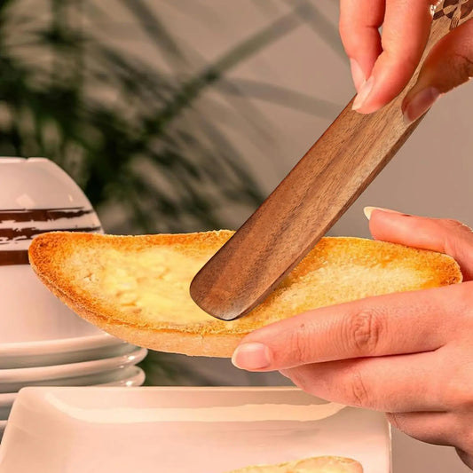 Kitchen Jar Scraping Tool Dough Mixing Flat Stirring Stick Kitchen Jar Scraping Tool Eco-Friendly Wooden Sourdough Starter Mixer