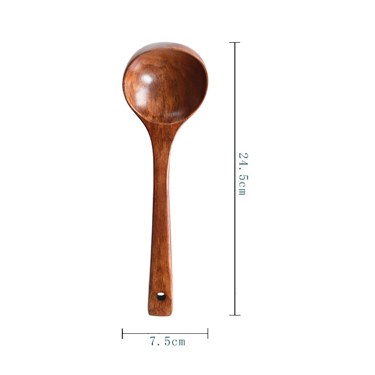 New Komu Wooden Spoon Soup Ladle Kitchen Utensils Tableware Cooking Catering Supplies Non Stick Pot Cutlery Accessories
