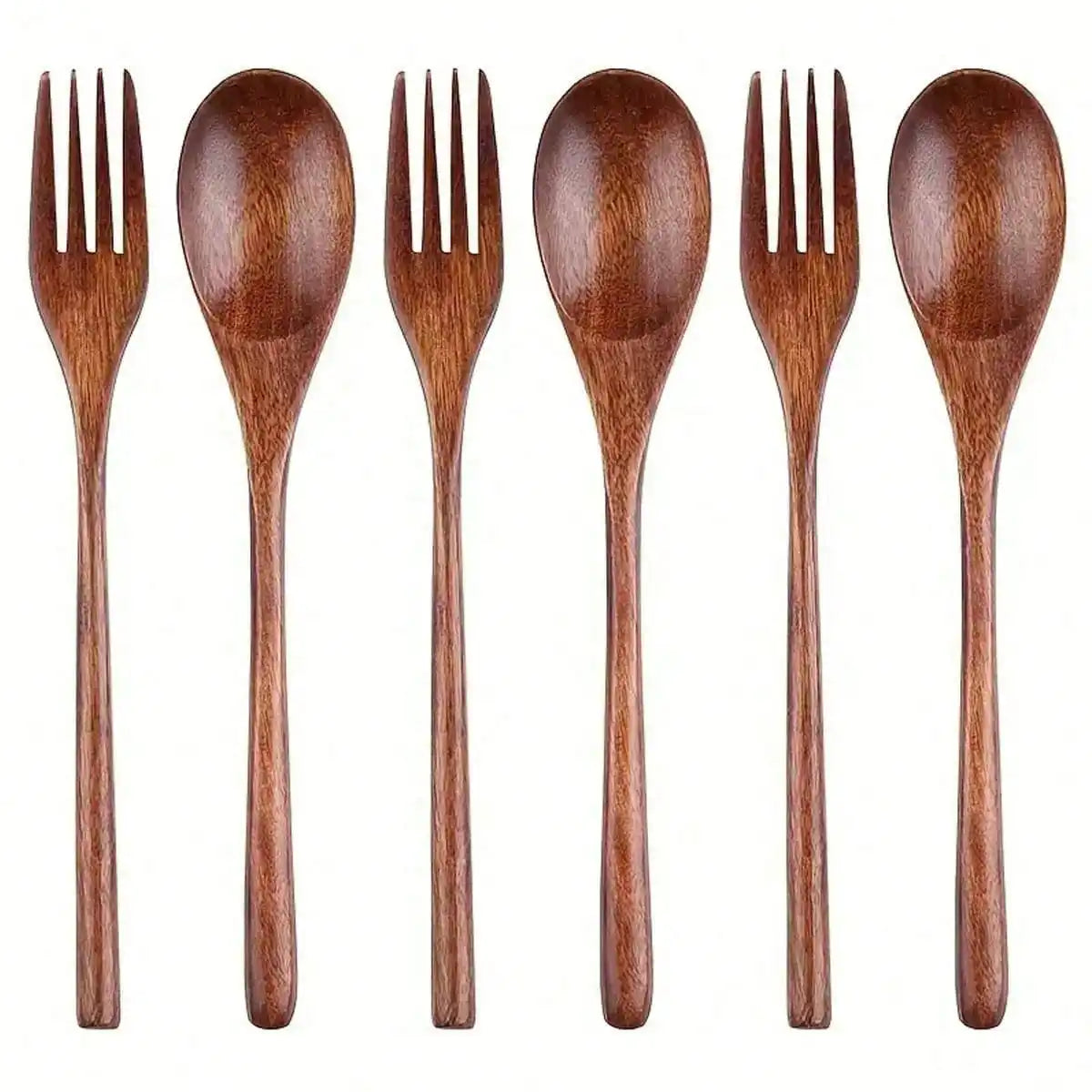 1 wooden spoon, kitchen utensil, suitable for food, desserts, soups, salads, fruits, travel wooden utensils