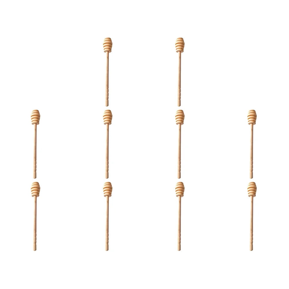 50/2/1PCS Dessert Spoon Honey Stir Bar Honey Spoon Mixing Handle Jar Spoon Wooden Honey Spoon Coffee Tea Tableware Utensils