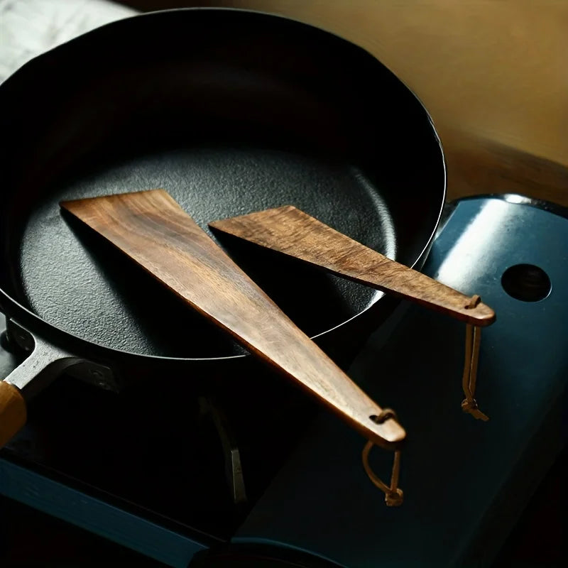 Teak Wood Spatula Small Kitchen Spatula for Cooking Egg Pancake Turner Outdoor Cooking Spatula Utensils Kitchen Tools