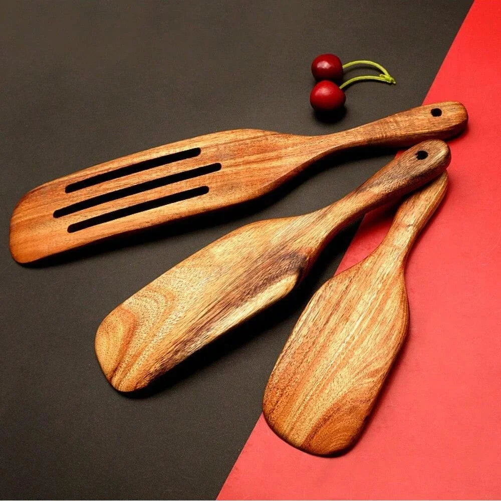 Cooking Shovel 5-piece Pizza Dim Sum Salad Mixing Shovel Wooden Shovel Spoon Set Wooden Utensils Kitchen Tableware Tools