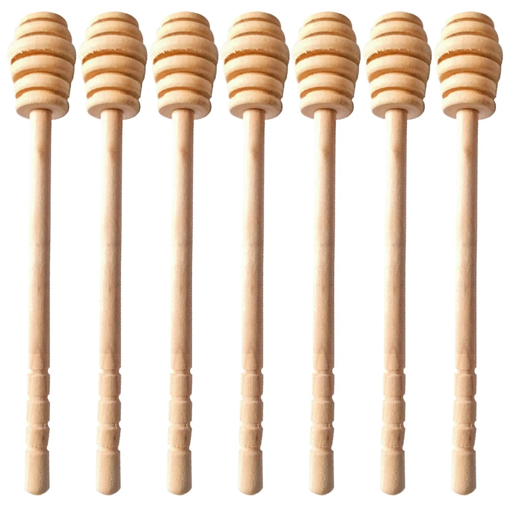 50/2/1PCS Dessert Spoon Honey Stir Bar Honey Spoon Mixing Handle Jar Spoon Wooden Honey Spoon Coffee Tea Tableware Utensils