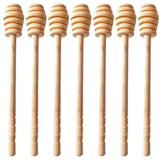 50/2/1PCS Dessert Spoon Honey Stir Bar Honey Spoon Mixing Handle Jar Spoon Wooden Honey Spoon Coffee Tea Tableware Utensils