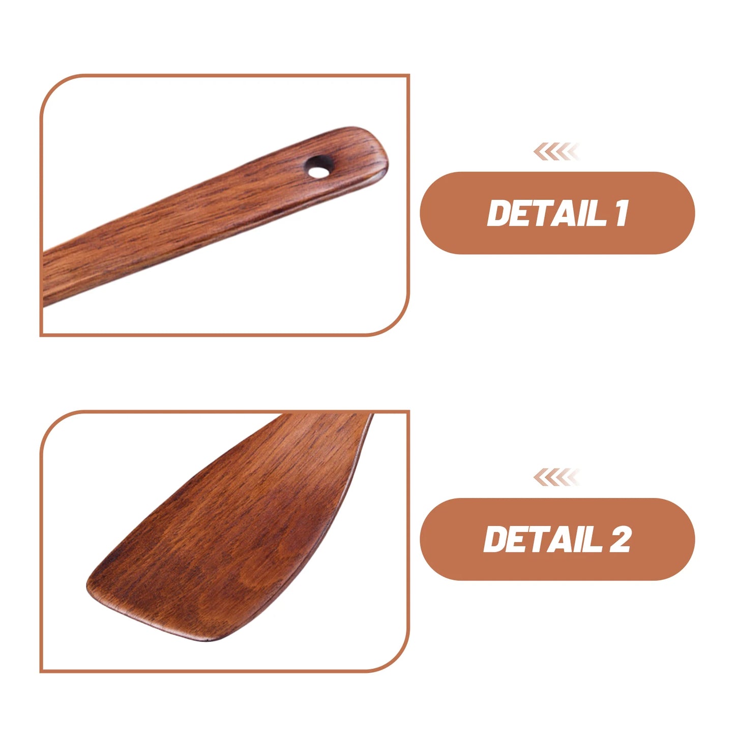 1pc Long Handle Spatula For Cooking Utensil Wood Spatula Turner Kitchen Cooking Utensil Wooden Tool Baking Pastry Spoon Shovel